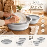 Porsima ET-00111 Çok Amaçlı Katlanır Badya Akordiyon Leğen Katlanabilir Organizer Düzenleyici 9lt - 5lt