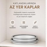 Porsima ET-00111 Çok Amaçlı Katlanır Badya Akordiyon Leğen Katlanabilir Organizer Düzenleyici 9lt - 5lt