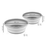 Porsima ET-00111 Çok Amaçlı Katlanır Badya Akordiyon Leğen Katlanabilir Organizer Düzenleyici 9lt - 5lt