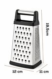 Porsima LM-4023 Razzo 4 Yüzlü Paslanmaz Çelik Rende - Silikon Tabanlı Metal Rende 20 cm