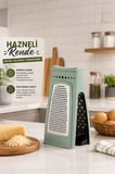Porsima L-00667 550 ml Hazneli Paslanmaz Çelik Mutfak Rendesi – Turkuaz / Su Yeşili