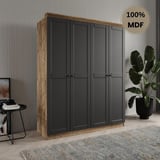 Dali 4 kapılı MDF country gardırop