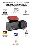 Wearfitpro Dash Cam 4k Araç İçi Kamera Kaza Güvenlik Kamerası