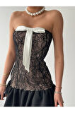 Vencover Straplez Elbise