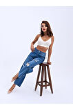 7086 KOT PANTOLON-MAVİ