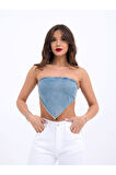 6222 KOT CROP-MAVİ