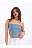 6222 KOT CROP-MAVİ
