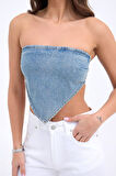 6222 KOT CROP-MAVİ