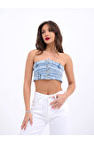 6817 KOT CROP-MAVİ