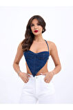 6968 KOT CROP-MAVİ