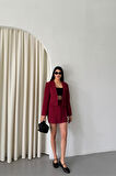 CROP CEKET - KISA ETEK TAKIM - Bordo