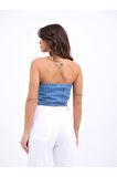 6991 KOT BLUZ-MAVİ