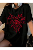 Baskılı T-shirt - Siyah