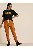 Baskılı T-shirt - Siyah