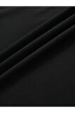 Baskılı Oversize Bisiklet Yaka T-shirt - Siyah