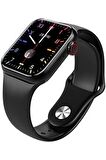 M26 Plus Smart Watch 6 Siyah Akıllı Saat Wireless Charging