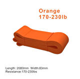 İleri Seviye 35-105 kg Direnç Bandı Yoga Pilates Lastiği / Training Band - Turuncu