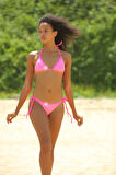 KRİSTAL TAŞLI NEON PEMBE İPLİ BIKINI TAKIM DB200561BT