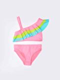 Renkli volanlı kız çocuk bikini takım DB200617BT