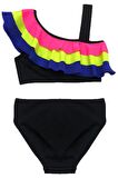 Renkli volanlı kız çocuk bikini takım DB200617BT
