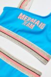 Mavi simli askılı kız çocuk bikini takım DB200716BT