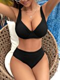 Toparlayıcı balenli bikini üst