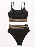 Zz lastikli bikini takım
