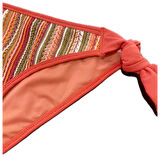 Dokulu Ve Dantelli Çok Renkli Bikini Takım