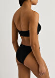 Straplez Dokulu kumaş Bikini Takım