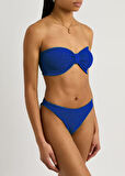 Straplez Dokulu kumaş Bikini Takım