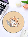 Kedi Desenli Mouse Pad
