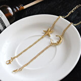  Ay Yıldız Çift Bilekliği