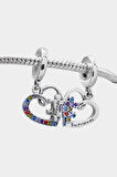 Kalpli Arkadaşlık Puzzle Parçası Charm