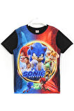 Kirpi Sonic The Hedgehog 2 T-shirt Siyah Renk