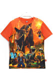 Dinazor Temalı Playstation 4 Xbox Nintendo Oyunu Lego Jurassic World 2 3d Baskılı Çocuk T-shirt