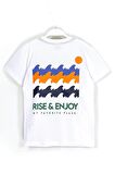 Rise Enjoy Slogan Baskılı Erkek Çocuk Yazlık 2'li Takım 8-15 Yaş Beyaz Yeşil