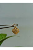 Cerrahi Çelik Sallantılı Altın Kalp Zirkon Tragus Helix Conch Piercing