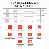 Werzalit Masa Tablası 80X80 - Karacabey Mermer