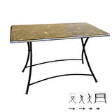 Modern Katlanır Werzalit Tabla Masa (70x120) - Karacabey Mermer