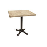 Çipa Kare Laminat Tabla Masa (80x80) - Rustic Light Oak