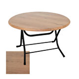 Klasik Katlanır Werzalit Yuvarlak Tabla Masa 107cm - Novagento