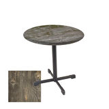 Halley Werzalit Yuvarlak ESB Mutfak Masası Q 80cm  - Old Pine