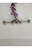 Cerrahi Çelik 40mm Yılan Çelik Köprü Piercing
