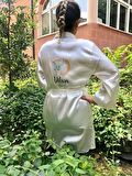 Bride Sabahlık Gelin Sabahlığı Nedime Sabahlık (baskılı)