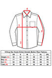 Beyaz 8 Drop Ekstra Uzun Kol Dar Kesim Micro Kumaş Kol Düğmeli Slim Fit Erkek Gömlek - 197-1
