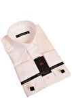 Krem Rahat Kesim Micro Kumaş Kol Düğmeli Regular Fit Erkek Gömlek - 190-10