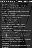 Beyaz Büyük Beden Siyah Taş Düğmeli Damatlık Ata Yaka Kol Düğmeli Slim Fit Smokin Gömlek - 090