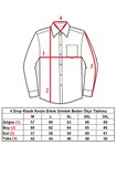 Krem Ekstra Büyük Yaka 4 Drop Rahat Kesim Micro Kumaş Kol Düğmeli Regular Fit Erkek Gömlek // 189-10