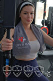 Nakışlı Spor Havlusu, Ter Emici Spor Havlusu, Fitness Havlusu, Antrenman Havlusu