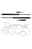 Volkswagen Golf V Bagaj Amortisörü - Model Yılı 04 > 08 - Oem No: 1k6827550d